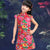 Chinesisches Cheongsam-Kleid mit Flügelärmeln für Kinder