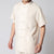 Chinesisches Hemd aus Baumwolle mit Stehkragen und kurzen Ärmeln