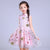 Cheongsam Top Tulle Jupe Robe chinoise pour enfant Robe de princesse