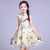 Cheongsam Top Tulle Skirt Vestido chino para niños Vestido de princesa