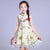 Cheongsam Top Tulle Jupe Robe chinoise pour enfant Robe de princesse