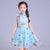 Cheongsam Top Tulle Jupe Robe chinoise pour enfant Robe de princesse