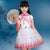 Chinesisches Kleid mit Blumenmuster aus Baumwolle Cheongsam Top Tüllrock für Kinder