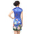 Cap Sleeve Knee Length Traditional Floral Cheongsam Chinese Dress