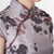 Tree & Birds Print Knee Length Rayon Cheongsam Chinese Dress