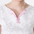 Floral Embroidery V Neck Knee Length Cheongsam Chinese Dress