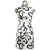 Knee Length Cheongsam with Chinese Ink Wash Painting