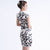 Knee Length Cheongsam with Chinese Ink Wash Painting