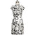 Knee Length Cheongsam with Chinese Ink Wash Painting