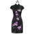 Orchid Embroidery Fancy Cotton Retro Cheongsam Chinese Dress
