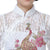 Chinesisches Cheongsam-Kleid aus Spitze mit 3/4-Ärmeln und Phönix-Pailletten