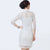 Mandarin Collar Illusion Neck & Sleeve Lace Cheongsam Chinese Dress