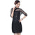Mandarin Collar Illusion Neck & Sleeve Lace Cheongsam Chinese Dress
