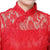Mandarin Collar Illusion Neck & Sleeve Lace Cheongsam Chinese Dress