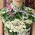 Vestido chino tradicional cheongsam de algodón floral hasta la rodilla