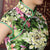 Traditional Floral Cotton Knee Length Cheongsam Chinese Dress