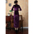 3/4 Sleeve Full Length Velvet Traditional Cheongsam Chinese Dress