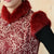 Fur Collar Cap Sleeve Floral Brocade Cheongsam Chinese Dress