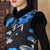 Fur Collar Cap Sleeve Floral Cotton Cheongsam Chinese Dress
