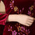 Camicia cinese con maniche a 3/4 in velluto con stampa floreale cheongsam