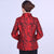 Manteau de mère de veste chinoise de brocart floral avec le bouton de papillon