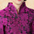 Chaqueta china de tafetán floral Abrigo de madre con botón de mariposa