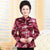 Blumenbrokat-chinesische Jacke Muttergeburtstagsmantel