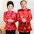 Brocade Parent's Anniversaire Couple Assorti Vestes Chinoises Traditionnelles