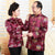 Brocade Parent's Anniversaire Couple Assorti Vestes Chinoises Traditionnelles