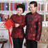 Brocade Parent's Anniversaire Couple Assorti Vestes Chinoises Traditionnelles