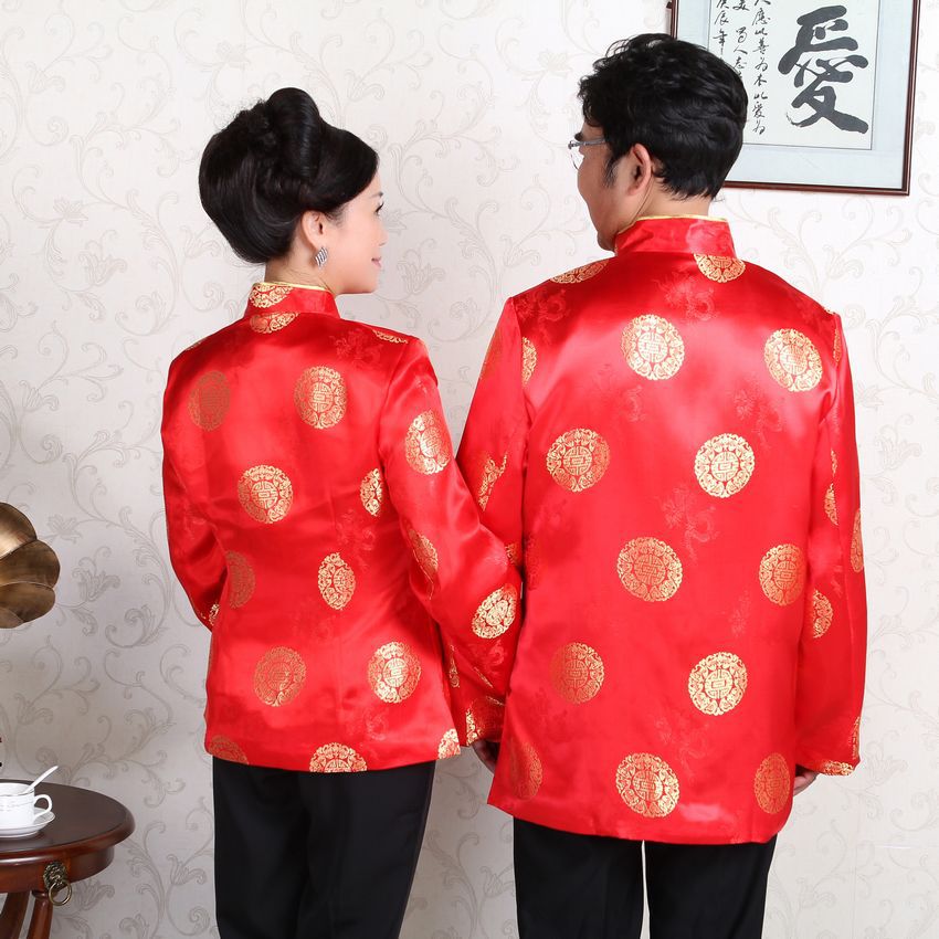 Brocade Matching Couple Jackets Chinese Festival Coats