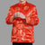 Chaqueta acolchada china de brocado tradicional con patrón auspicioso