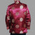 Chaqueta acolchada china de brocado tradicional con patrón auspicioso