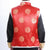 Mandarin Collar Fur Edge Brocade Wadded Chinese Waistcoat