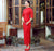 Robe chinoise Cheongsam en dentelle classique pleine longueur à demi-manches