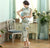 Full Length Classic Floral Silk Blend Cheongsam Chinese Dress