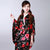 Kimono japonais traditionnel à motif de roses pour femmes