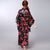 Kimono japonés tradicional con estampado de rosas para mujer