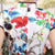 Knee Length Silk Blend Floral Cheongsam Evening Dress