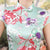 Knee Length Silk Blend Floral Cheongsam Evening Dress