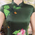 Robe de soirée Cheongsam en soie mélangée à motif Lotus et au genou