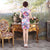 Knee Length Silk Blend Floral Cheongsam Evening Dress