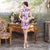 Knee Length Silk Blend Floral Cheongsam Evening Dress