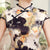 Traditional Chinese Painting Pattern Silk Blend Cheongsam Evening Dress