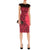 Cap Sleeve Round Neck Knee Length Floral Pencil Dress