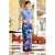 Key Hole Neck Floral Velvet Full Length Cheongsam Chinese Dress