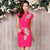 Key Hole Neck Floral Embroidery Cheongsam Chinese Dress