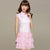 Cheongsam Top Tiered Skirt Knee Length Chinese Dress