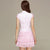 Cheongsam Top Tiered Skirt Knee Length Chinese Dress