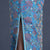Floral Embroidery & Sequins Full Length Lace Cheongsam Chinese Dress